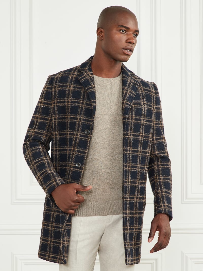 Daily Single Breasted Wool-Blend Coat | GUESS
