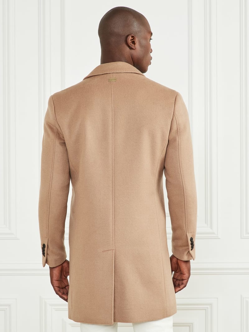 Guess single breasted button front skirted coat on sale
