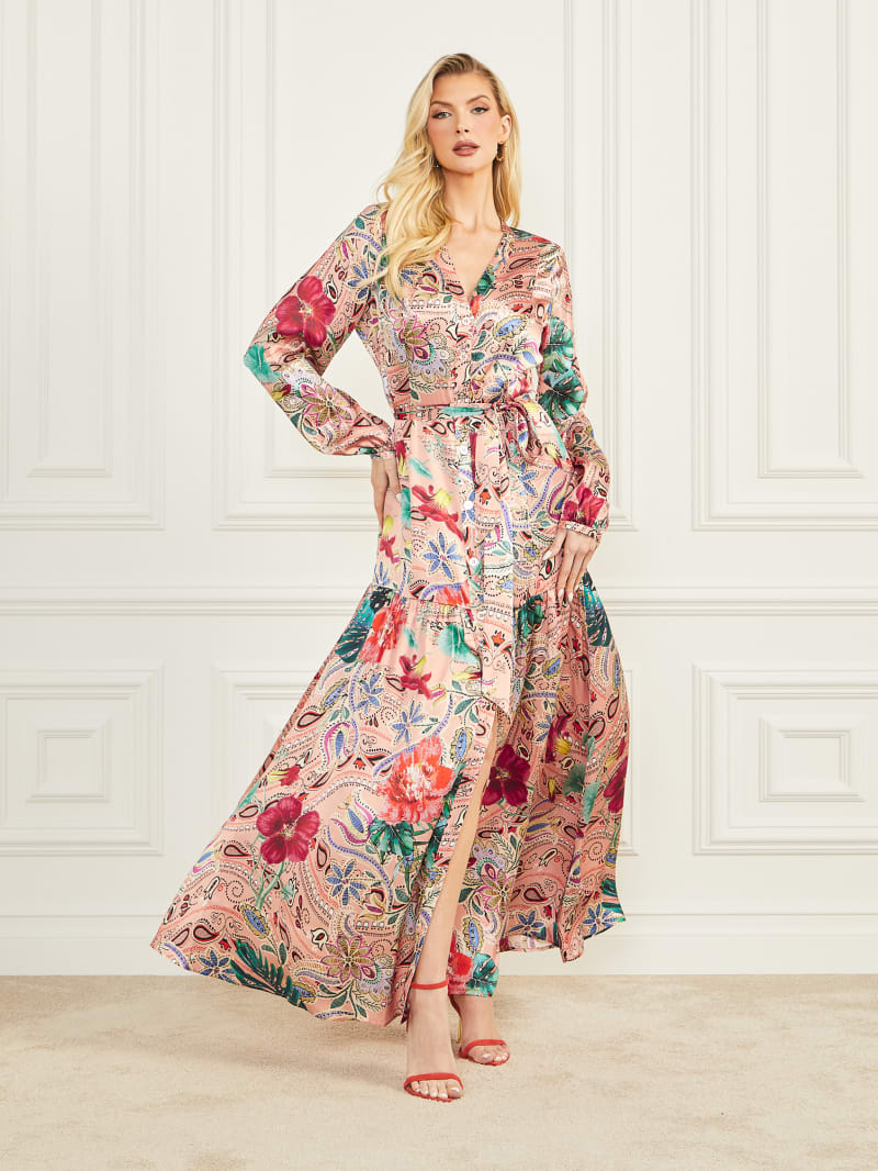 Robe longue en soie Nomad