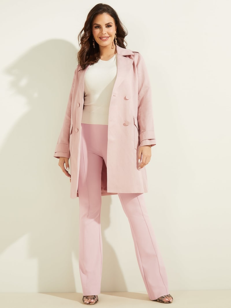Guess pink trench coat clearance