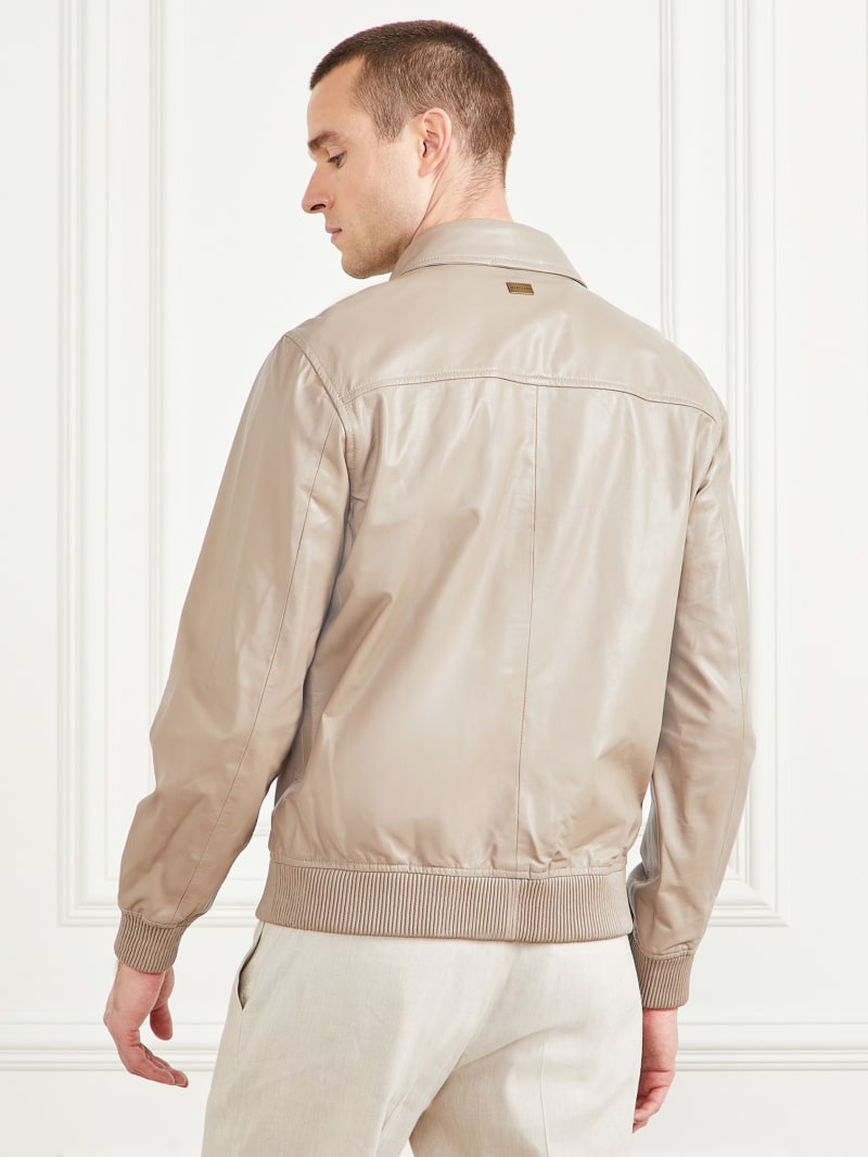 GUESSのジャケット Leather Flight Jacket | GUESS