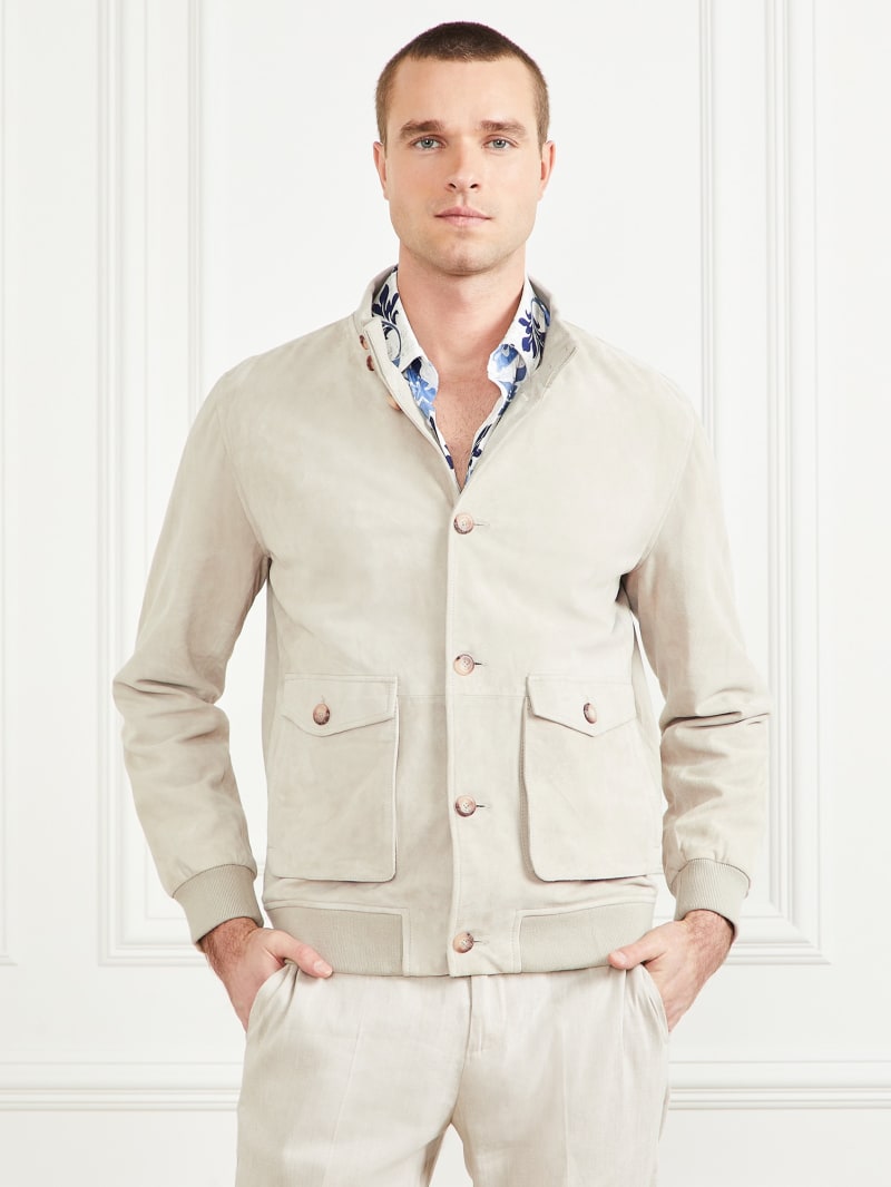 Suede Leather Flight Jacket
