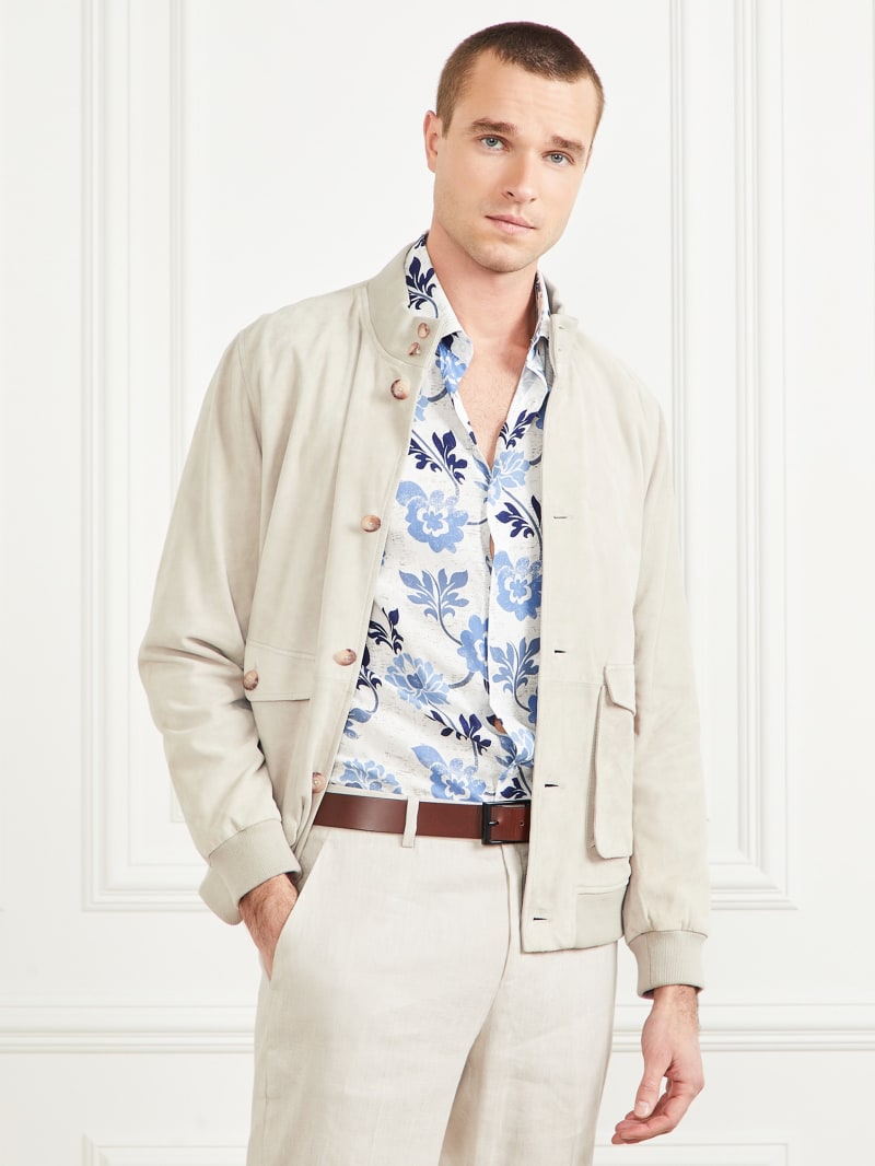 Suede Leather Flight Jacket