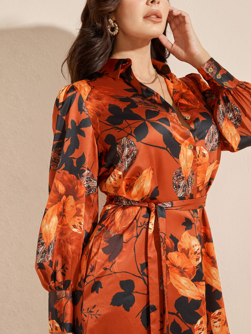 Swoon Printed Shirt Dress