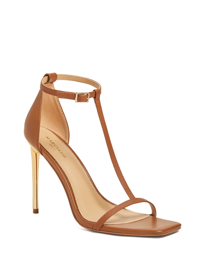 Heeled T-Strap Sandal