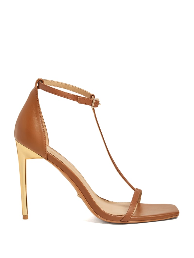 Heeled T-Strap Sandal