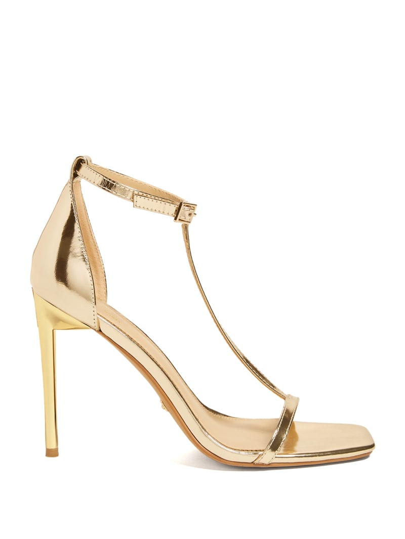 Heeled T-Strap Sandal