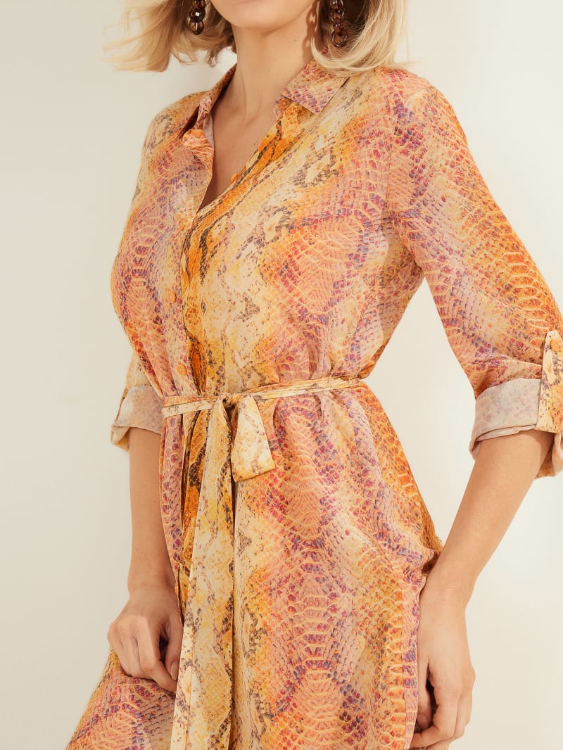 Guess snake cheap print dress