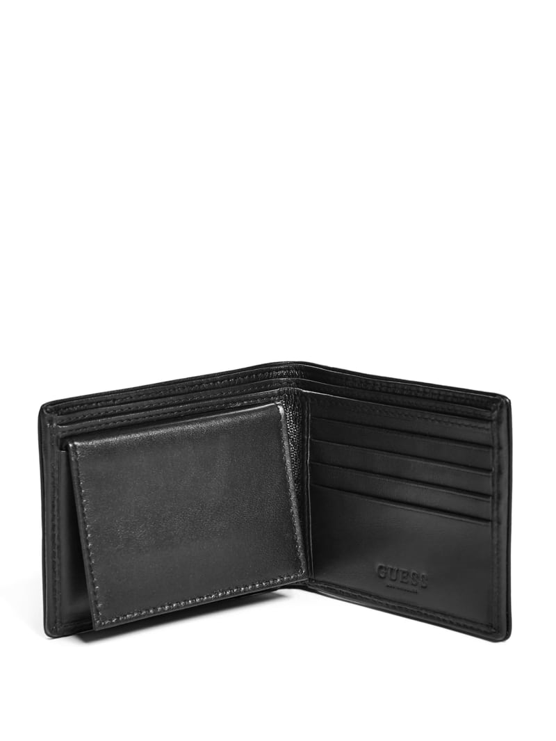 Guess Black Leather Wallet For Men