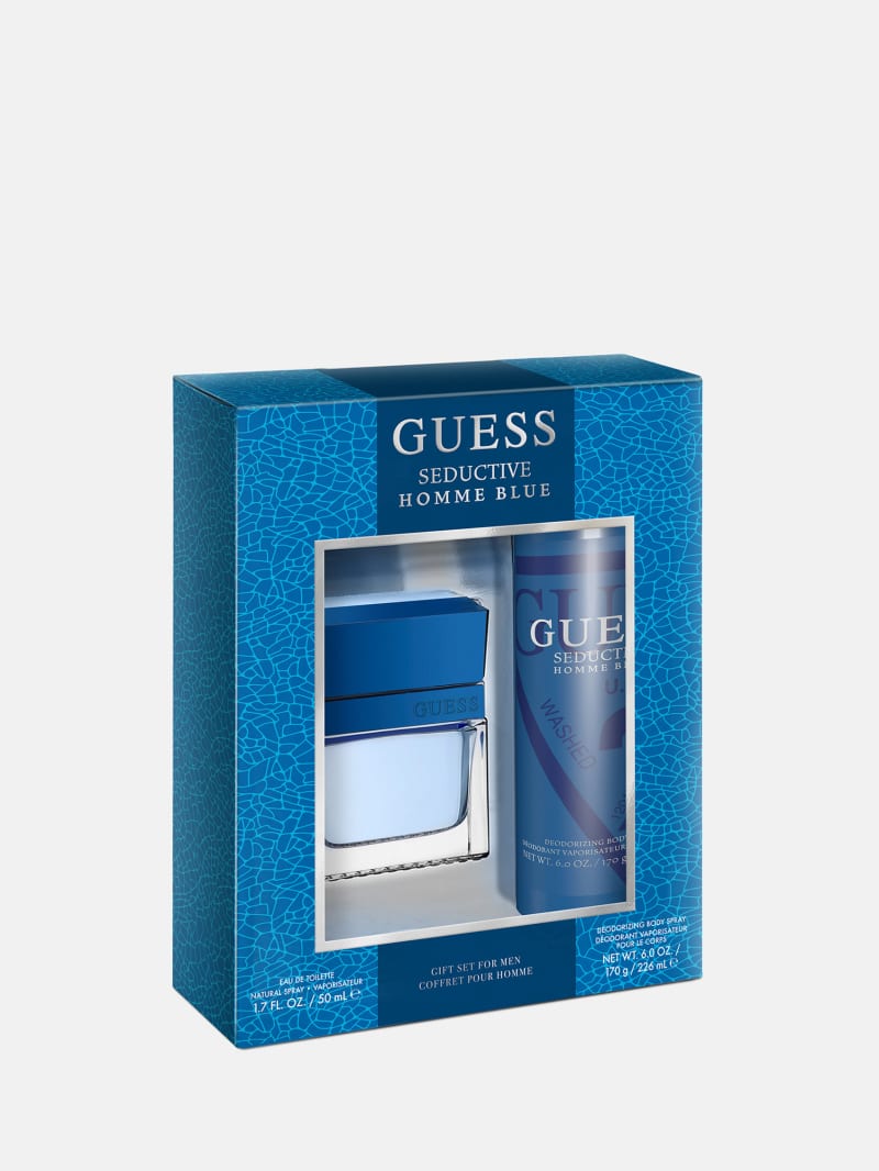 GUESS UOMO PORTAFOGLIO NEW GEORGE FLAT PELLE BLUE SM2694LEA27