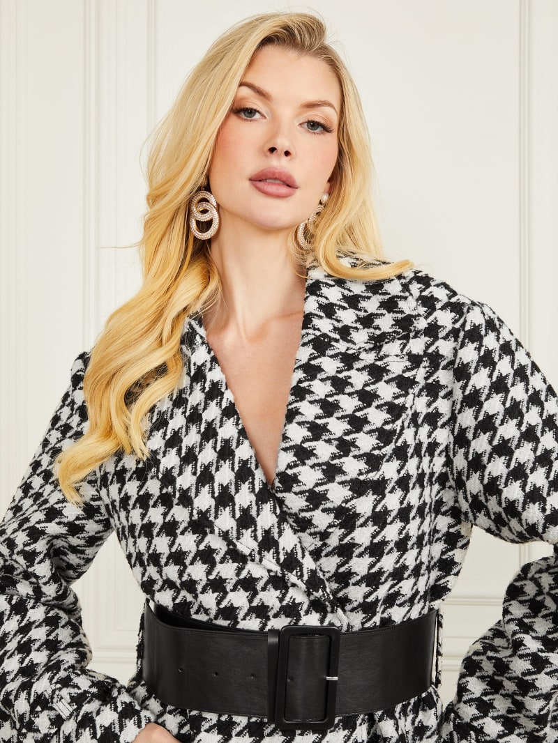 Guess top houndstooth coat