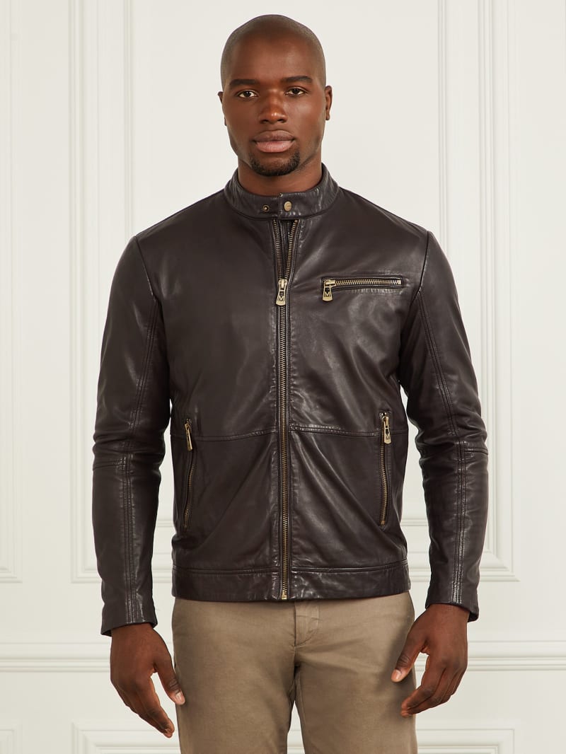 Genuine Leather Biker Jacket - thumbnail 10