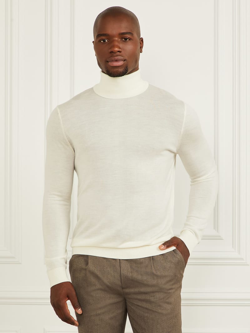 Merino Wool Turtleneck Sweater GUESS Canada