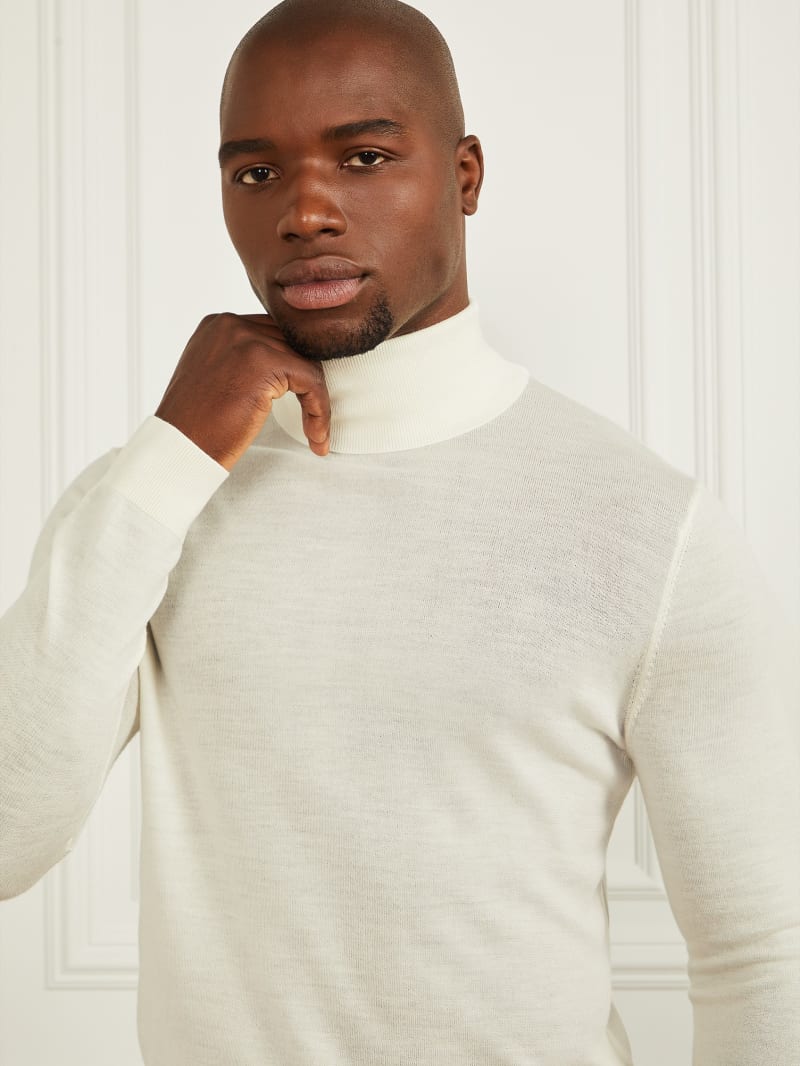 Merino Wool Turtleneck Sweater - thumbnail 3