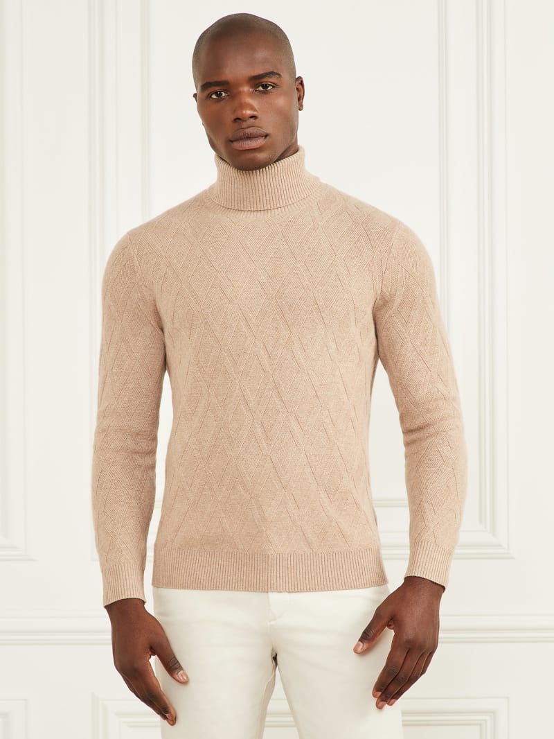 Eco Rhombus Turtleneck Sweater