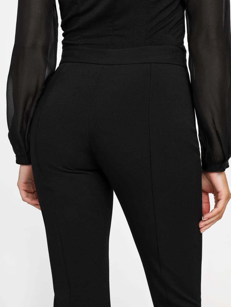 パンツ Chloe FW24 Chloe Flare Pants (CHC24APA32062 001) Chloé High Rise Flared Pants In Wool Check | Chloé US