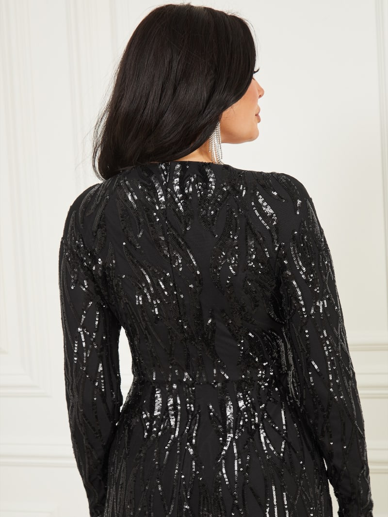 Guess averill discount mesh sequin dress