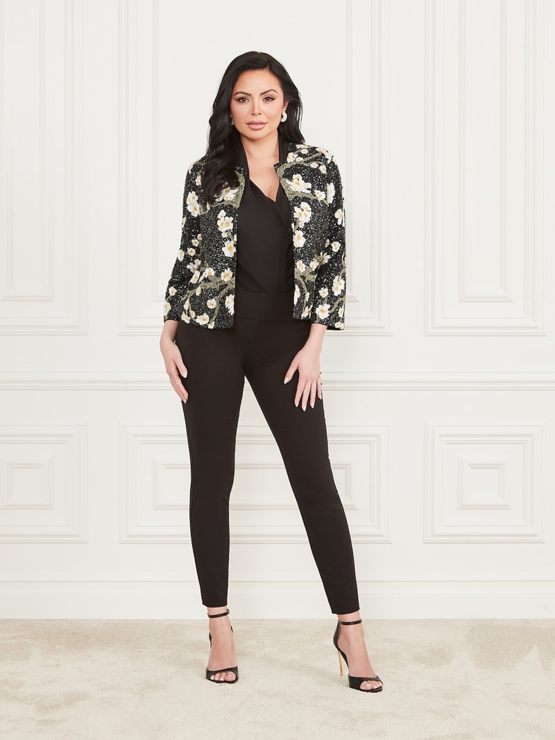  GUESS Womens Adele Jacket, Olive Morning Multi, X-Small US :  GUESS: Clothing, Shoes & Jewelry