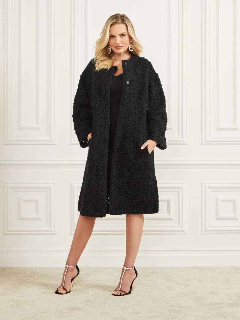 Braid Wool-Blend Coat