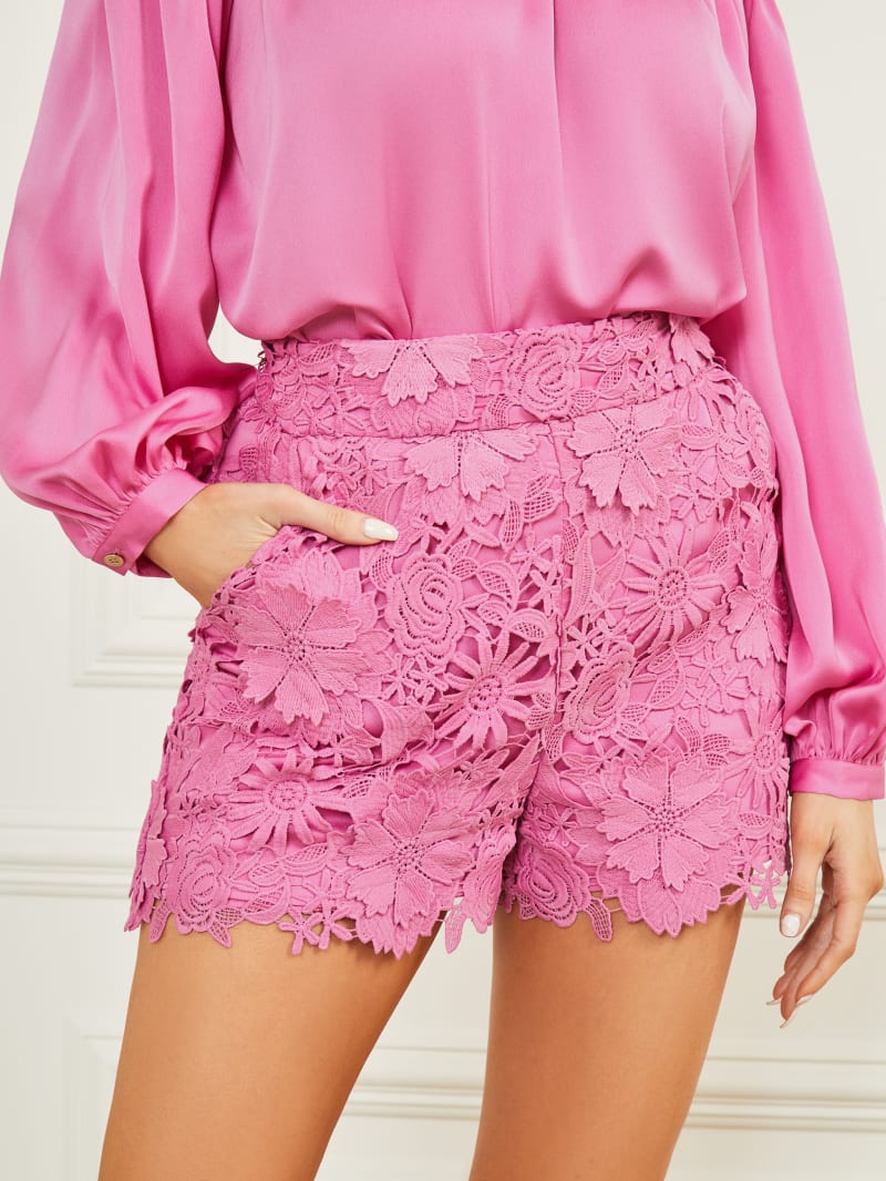 Pink clearance lace shorts