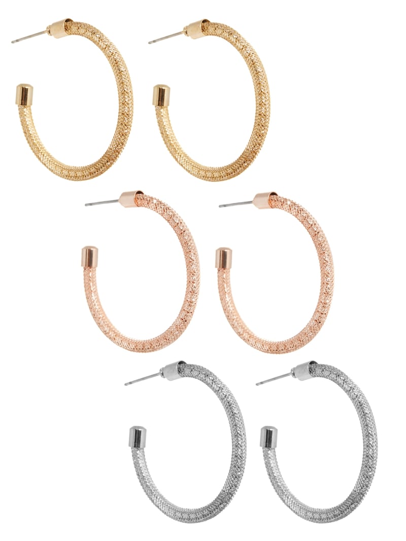 Mesh Hoop Earrings Set GUESS