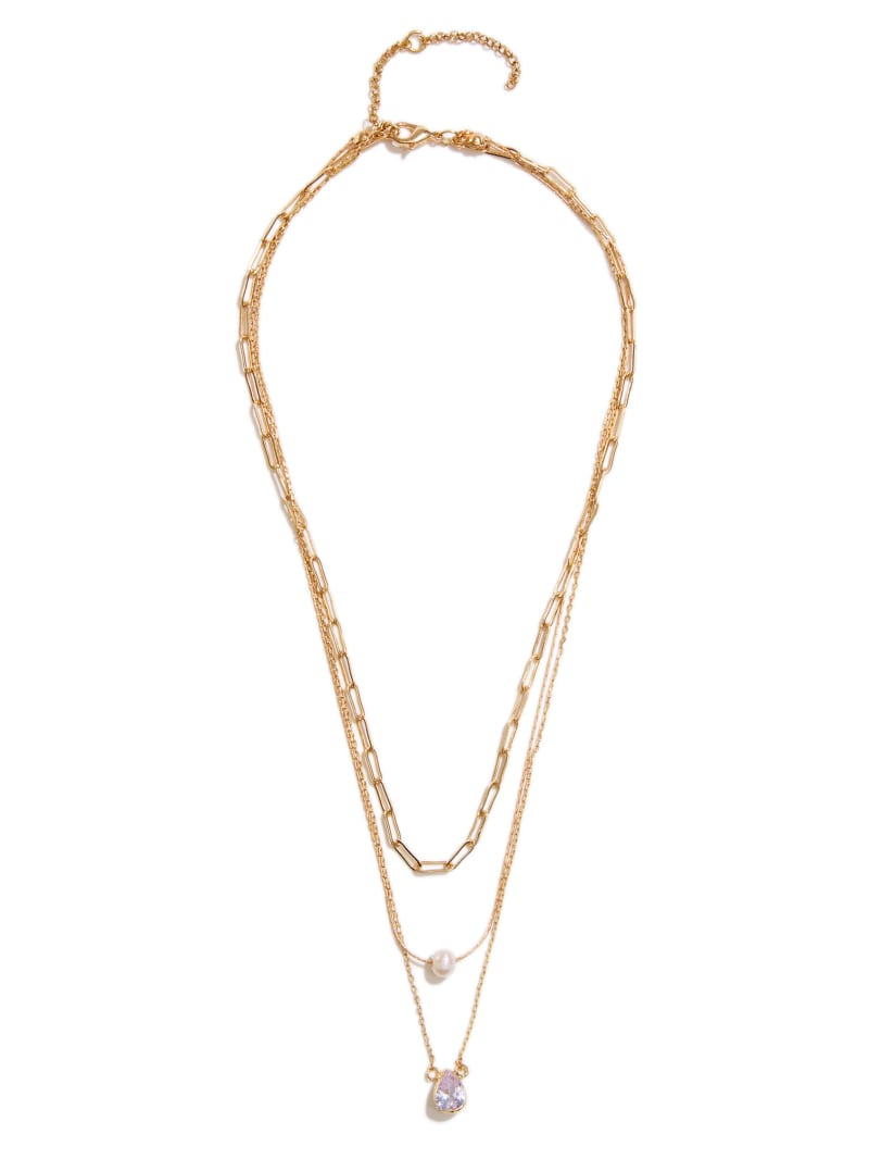 Guess layered necklace top