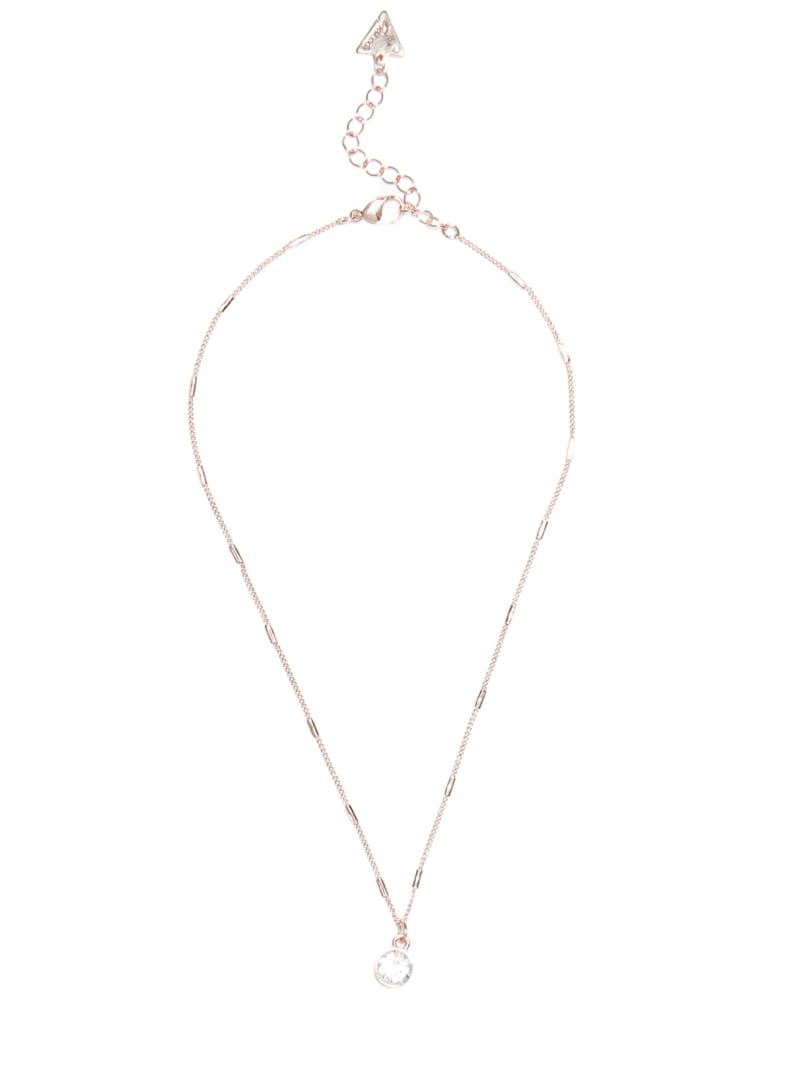 Rose gold rhinestone necklace Clearance