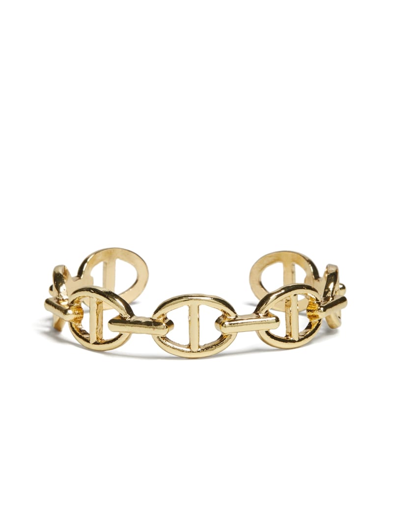 Gold-Tone Chain Cuff Bracelet