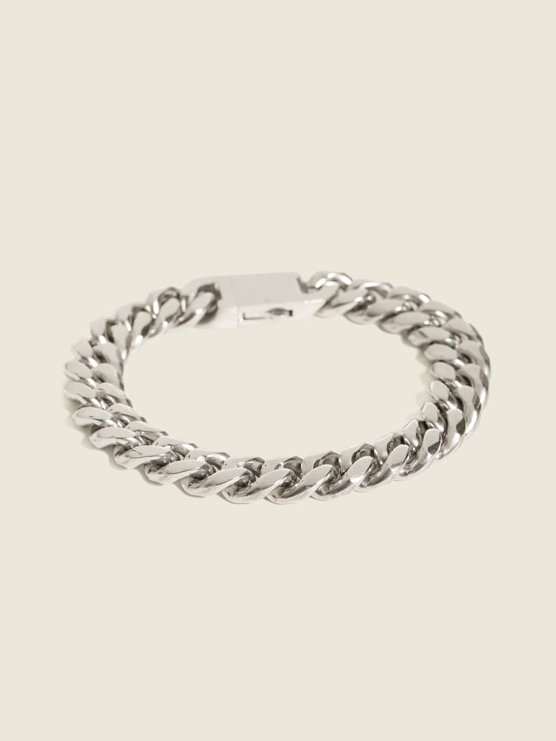 Silver-Tone Chainlink Bracelet