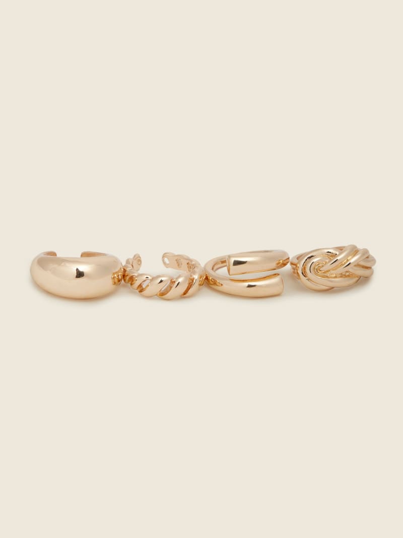 Gold-Tone Chunky Ring Set