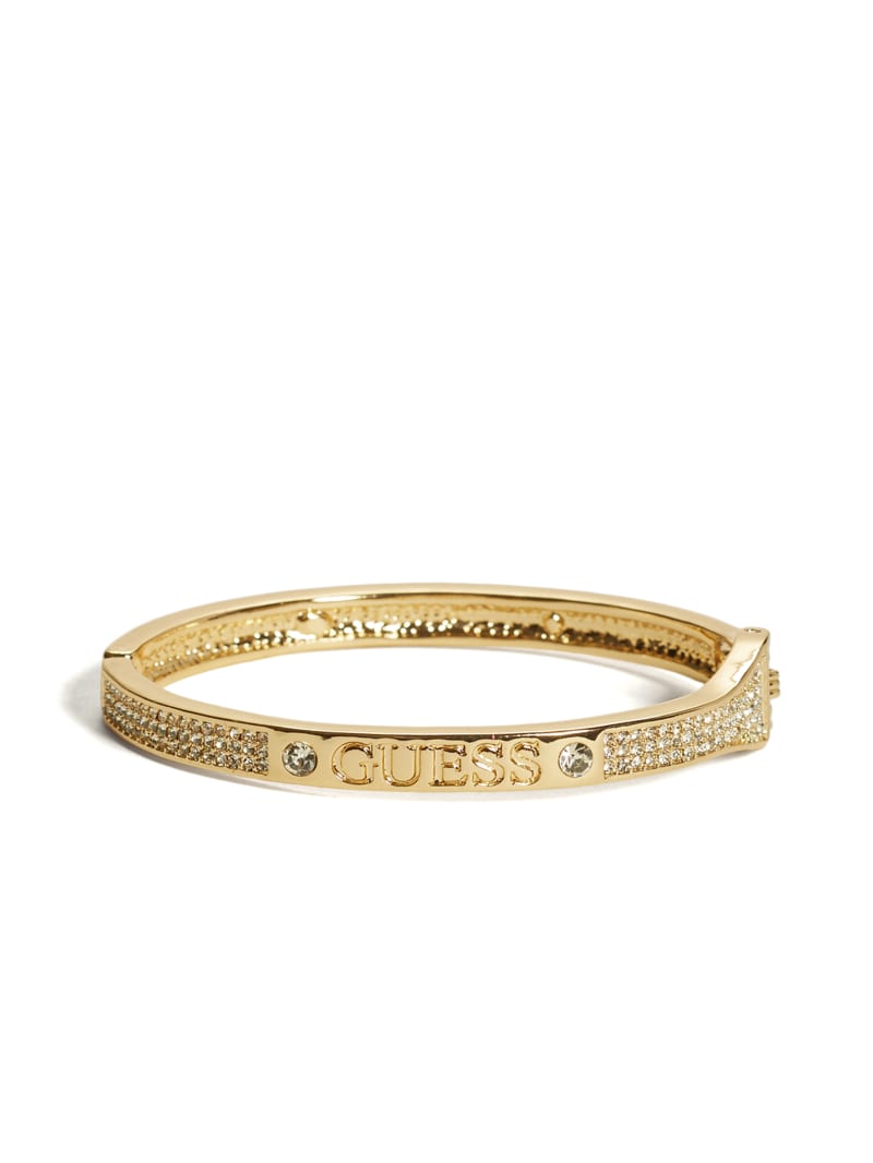 Gold-Tone Rhinestone Bangle | GUESS