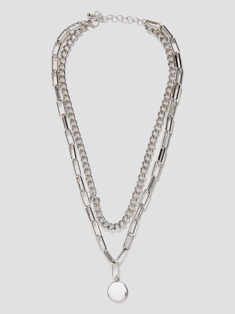 Guess silver deals chains for men