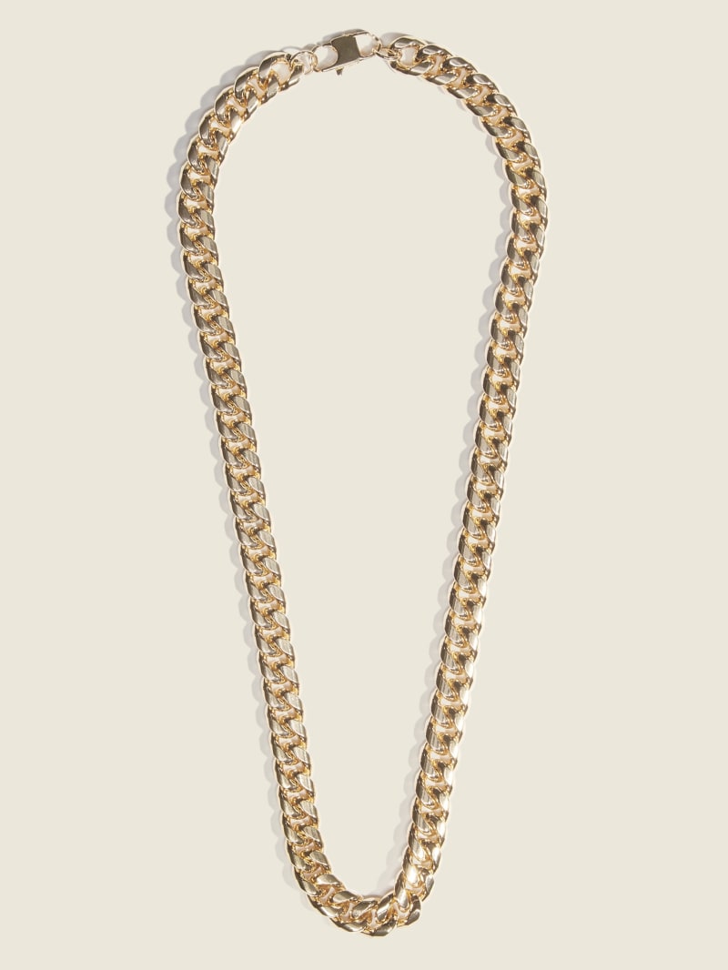 Gold guess necklace discount
