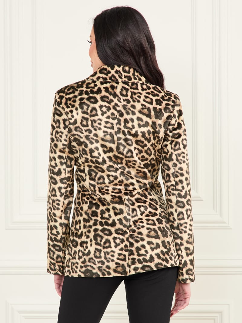 Pamela Printed Velvet Blazer