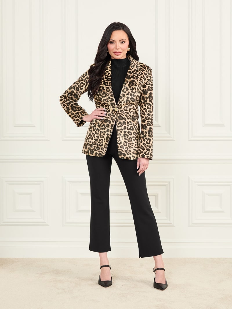 Velvet printed blazer 2025