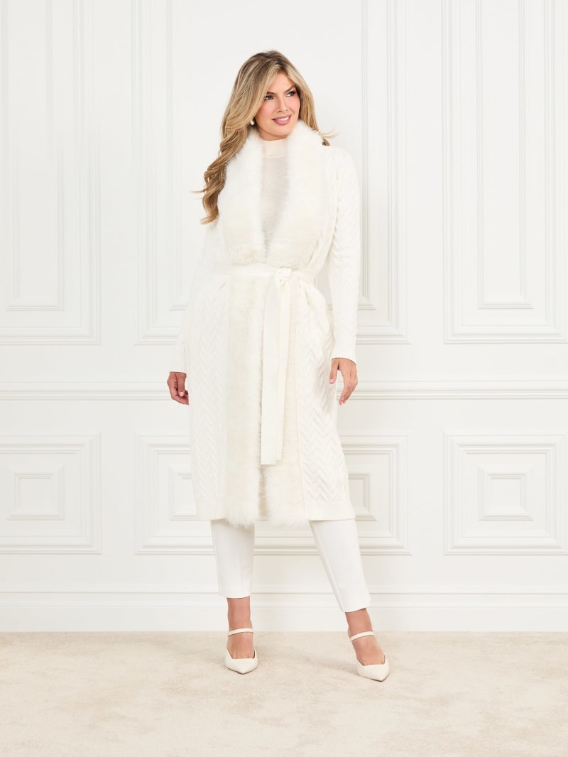 White wrap cardigan outlet
