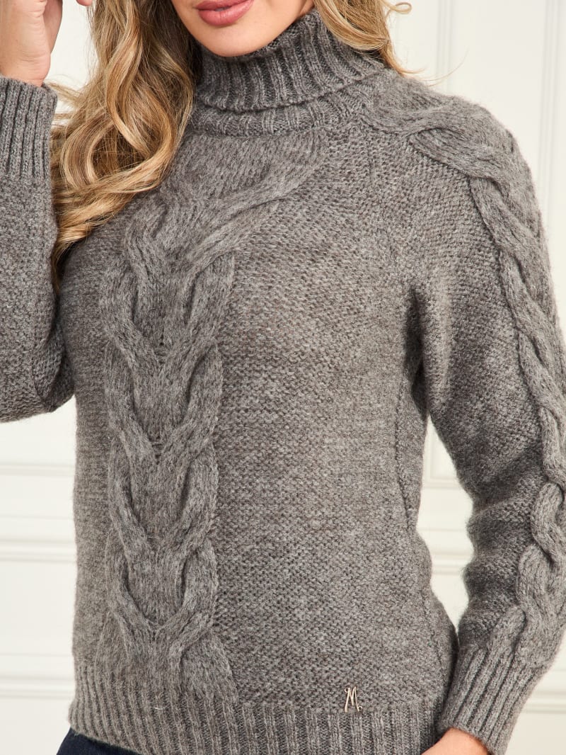 Bibiy. border Turtle knit グレー Knitting Pattern - Knit Sweater, Classic Knitting Pattern