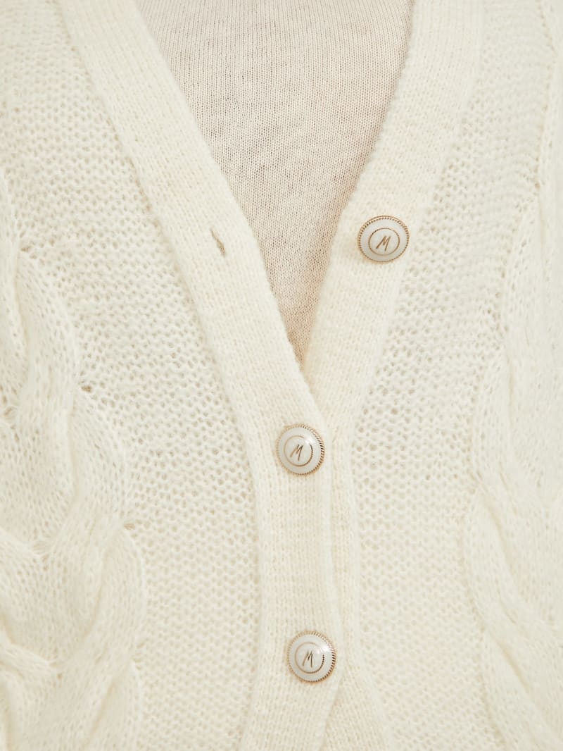 Ginny Cable-Knit Sweater Cardigan