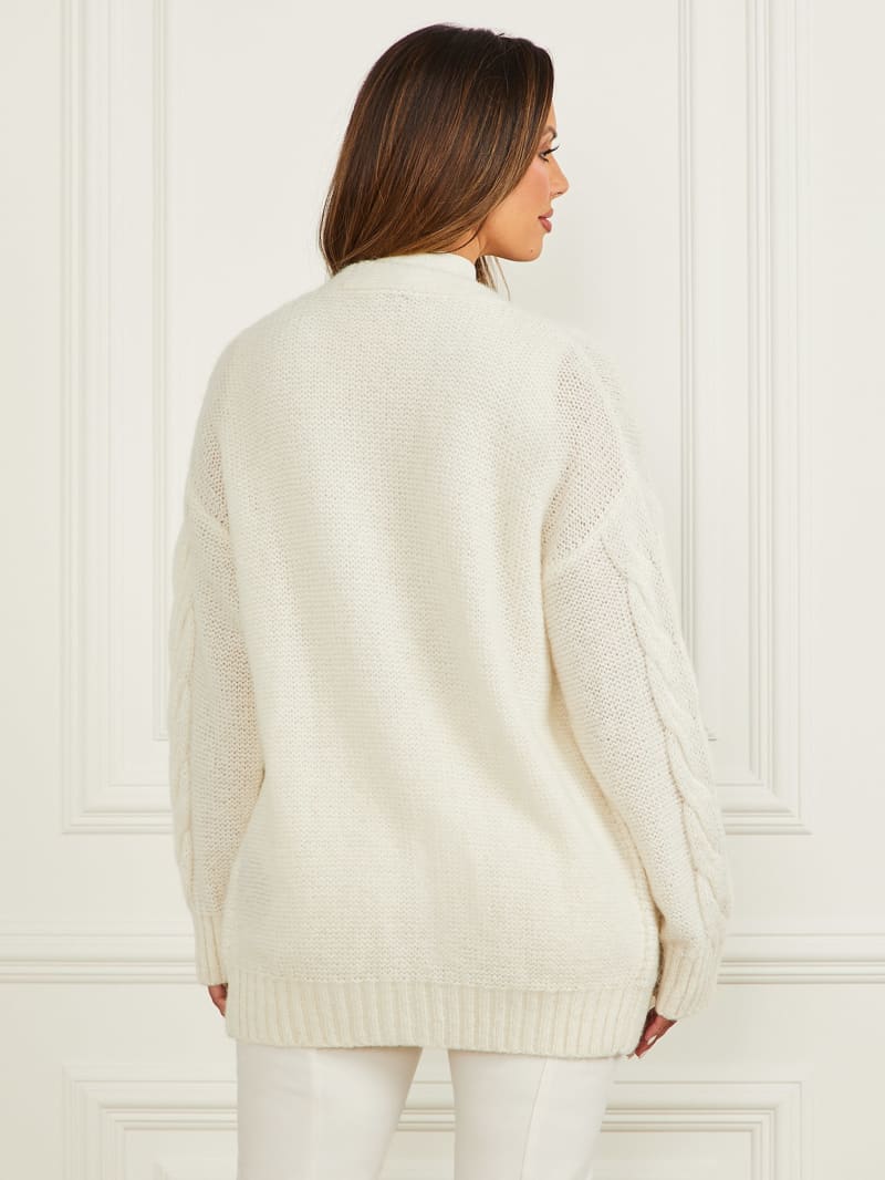 Ginny Cable-Knit Sweater Cardigan