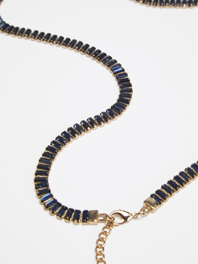 Baguette Rhinestone Thin Belt