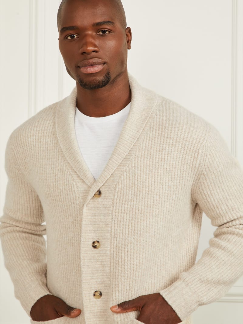 Wool-Blend Cardigan Sweater | GUESS