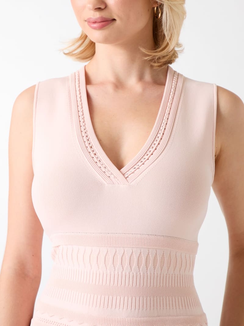 Syria Scalloped Sweater Dress