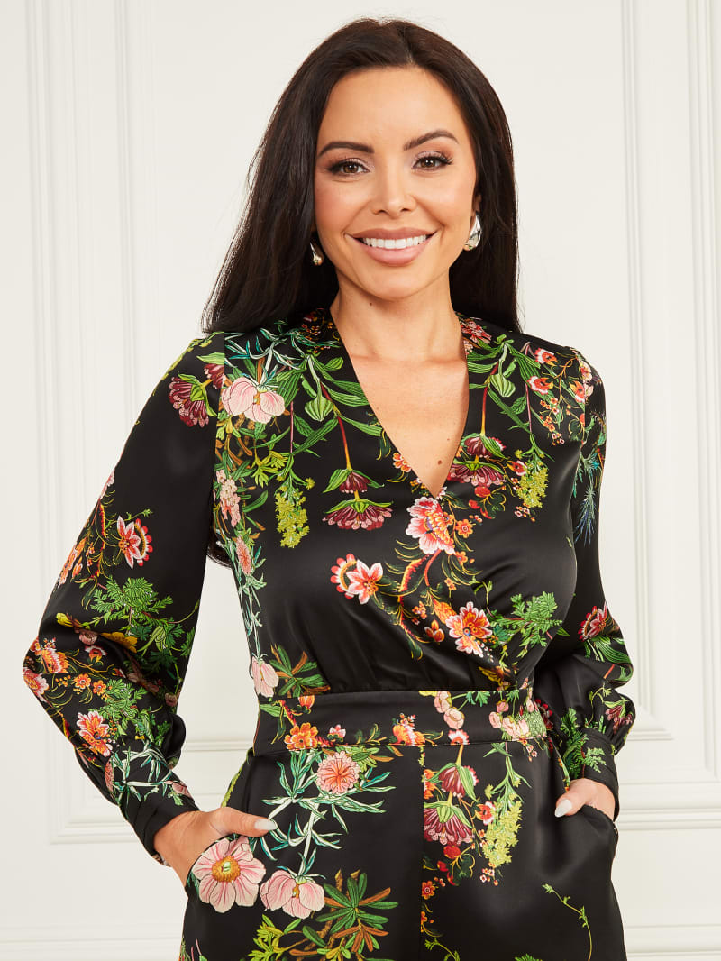 Guess floral jumpsuit outlet