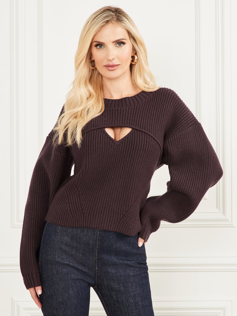 Cutout sweater sales