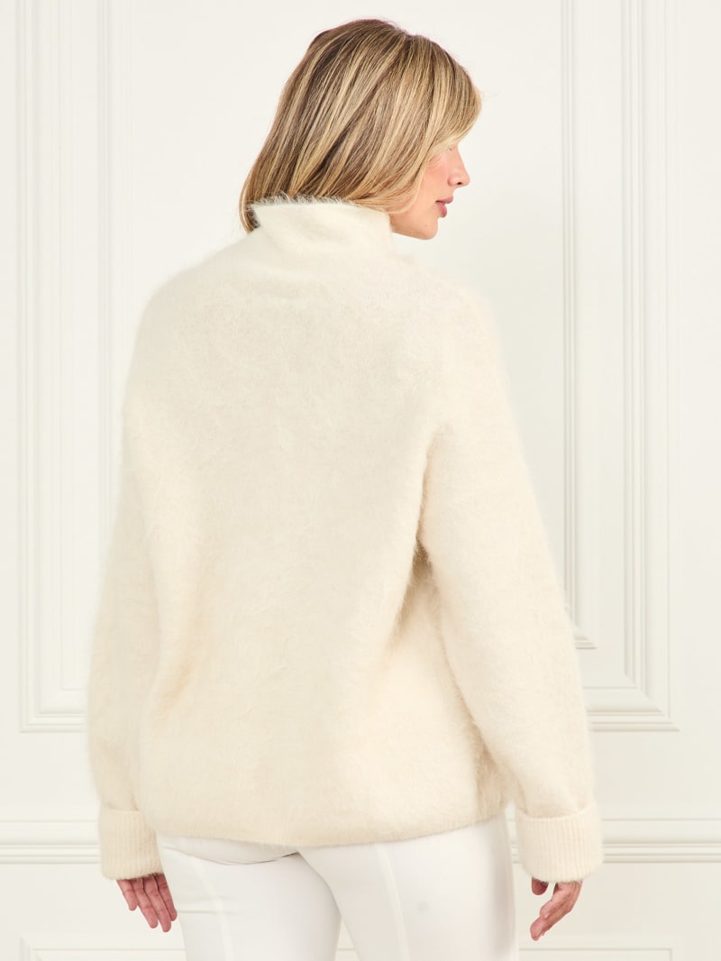 【NONCODE】Yuzul Best Fur Cardigan Y2K Knit Cardigan for Women Tassel Trim Open Front Long