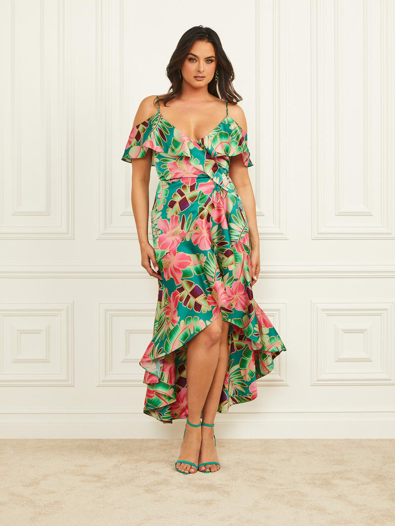 Guess wrap dress discount