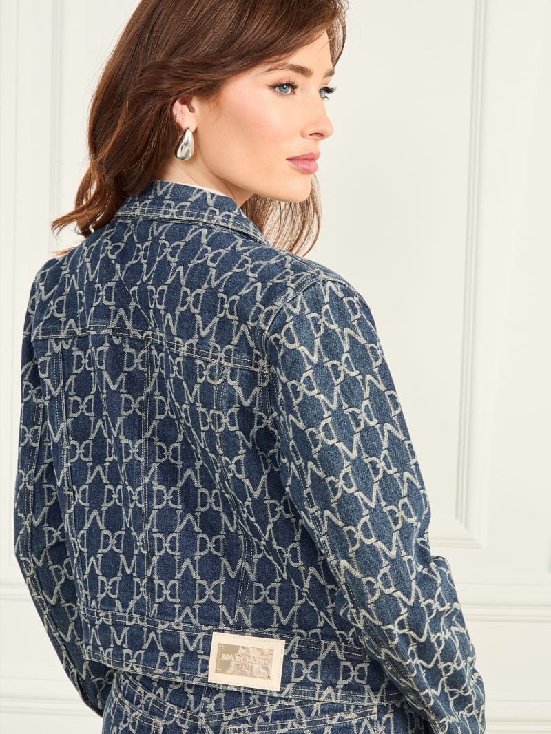 Bea Monogram Denim Trucker Jacket | Marciano