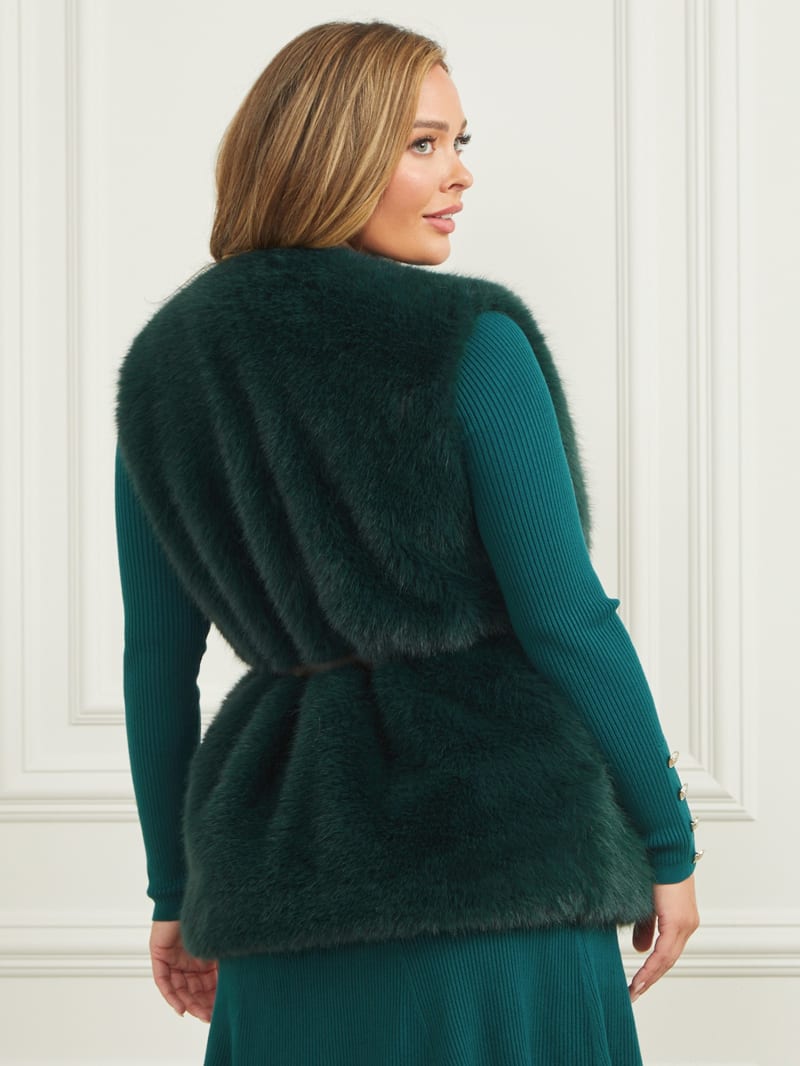 Guess faux fur vest 2025