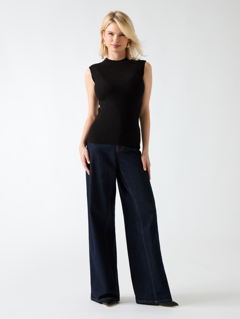 GUESS® Eco Isa Mock Neck Sweater Top