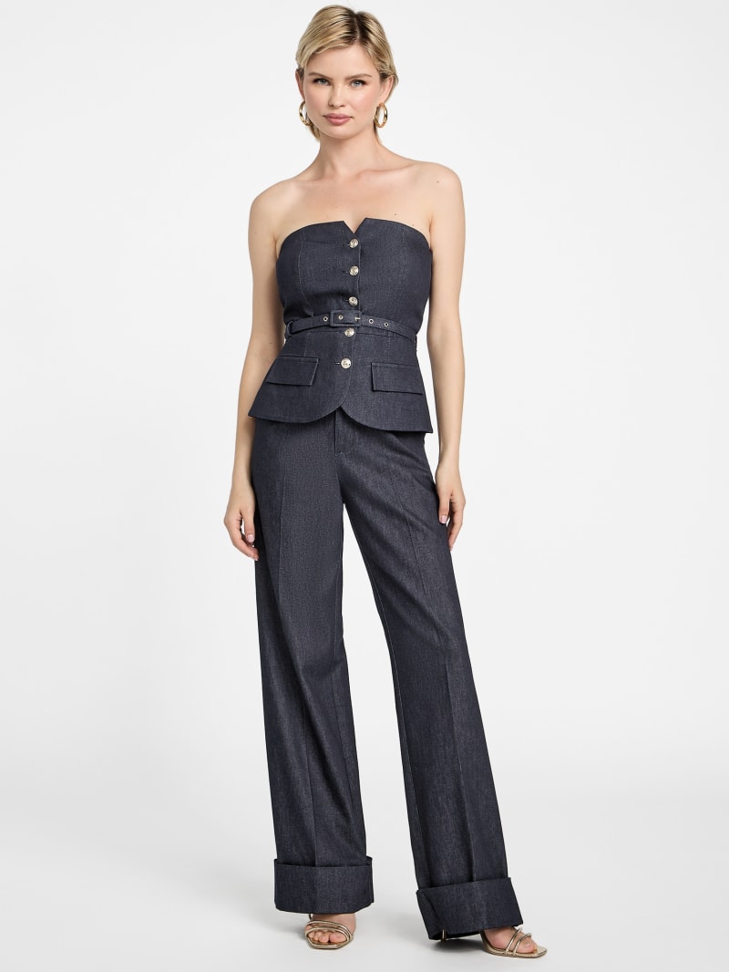 デニム・ジーパン HUECLOSET STRING TWILL SNAP PANTS (3 colors) BTR242 SUNRISE MARKET